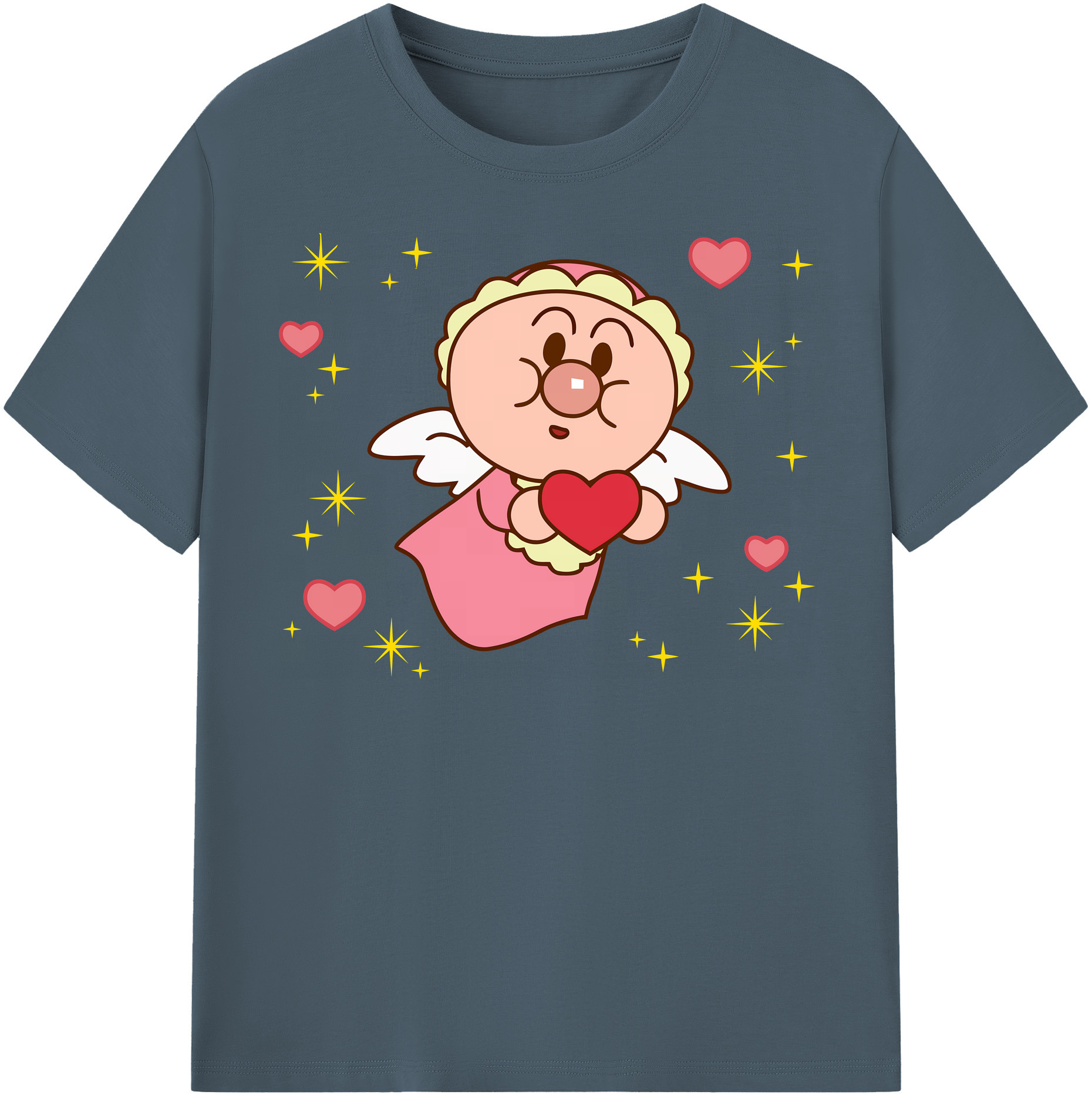 （画像用） アンパンマン Anpanman 綿100％半袖Tシャツ（フロントプリント）